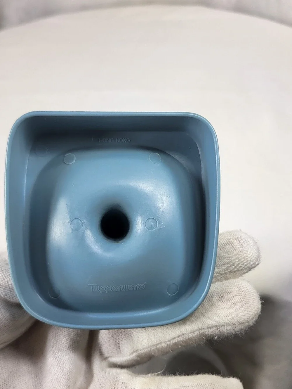 Tupperware Country Blue Ring Holder Jewelry Dish